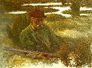 bruno liljefors sjalvportratt oil painting on canvas